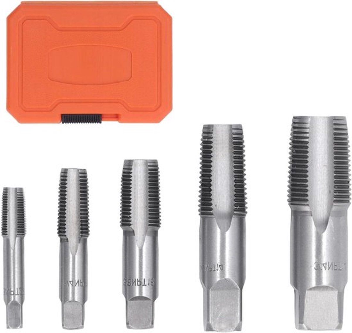 Sanitaire Slangkoppelingen Set - 5-Delig - Koolstofstalen Schroefdraad - Diverse NPT Maten - Voor Sanitair en Industrieel Gebruik