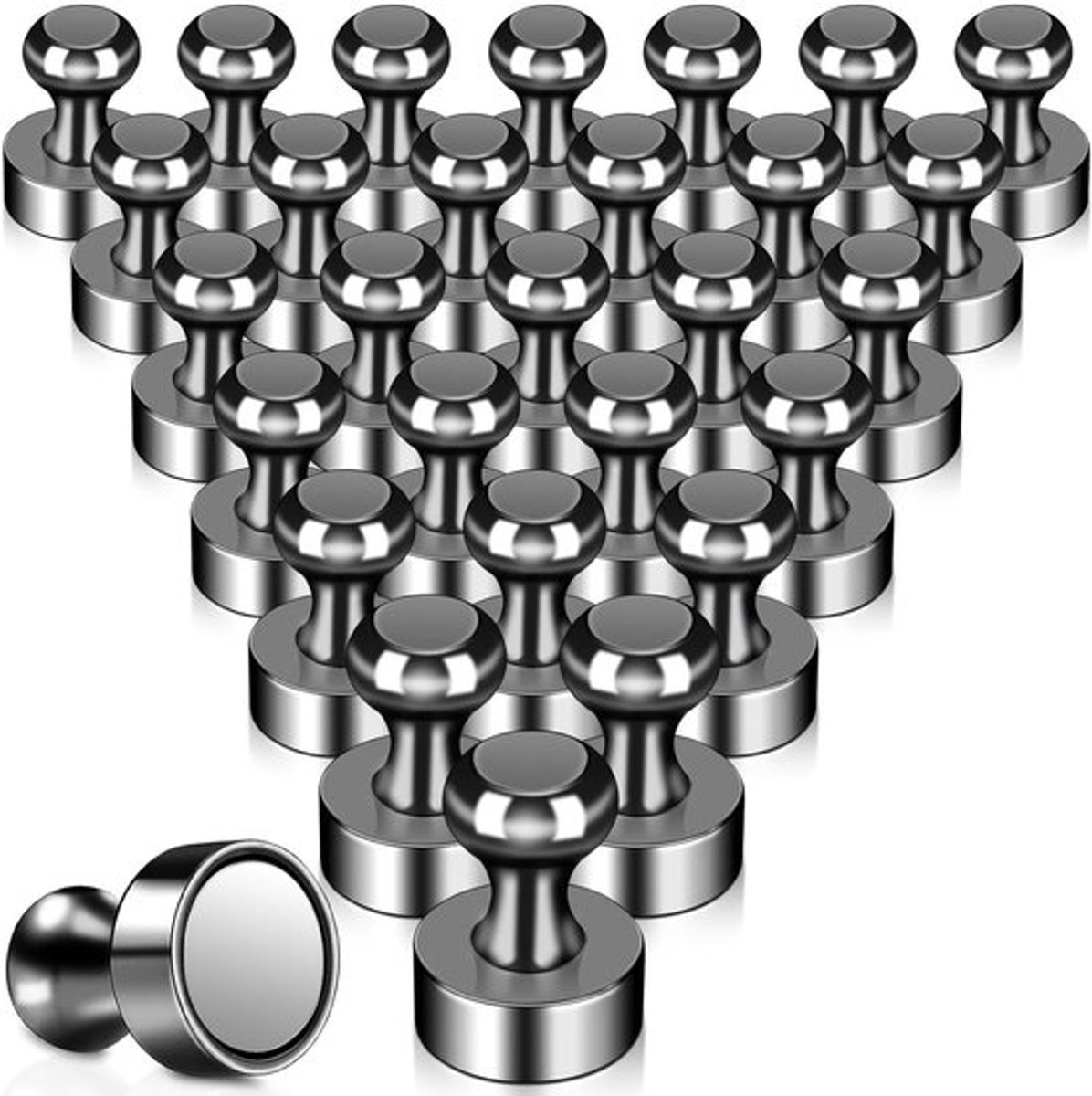 28 stuks neodymiummagneten, extra sterke mini magneten voor koelkast, magneetbord en whiteboard, ideaal voor kantoor en creatieve projecten
