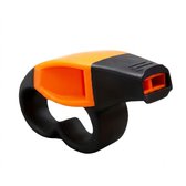 Zwart oranje scheidsrechtersfluitje unisex sport fluit ABS kunststof met vinger grip voor basketbal voetbal hockey volleybal training coach en scheidsrechter