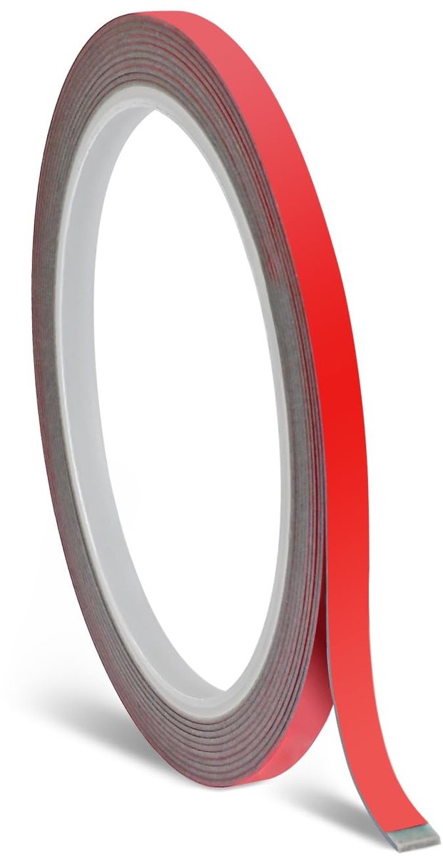 Extra sterke dubbelzijdige tape, 5 mm x 3 m | Waterdicht, hittebestendig en geschikt voor auto’s, binnen- en buitentoepassingen