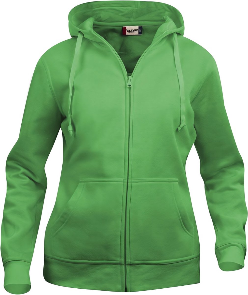 Basic hoody full zip ds grasgroen xl