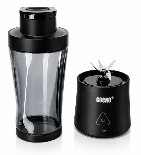 COCHO® Blender To Go - Smoothie Maker 650ML - Oplaadbare Mini Blender - Smoothies & Shakes - Draadloos & Draagbaar - Fruit Mixer - USB Oplaadbaar Merk:Cocho - 2,8 Bekijk 10 reviews - Delen - Rapporteer van COCHO® — afbeelding 4
