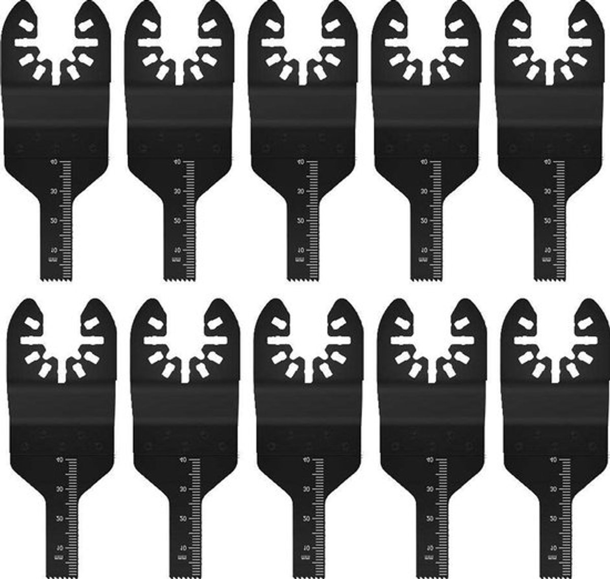 10 Stuks Oscillerende Zaagbladen - Multifunctionele Trimmachine Zaagblad Set voor Hout en Metaal, Snelle Montage en Ontkoppeling