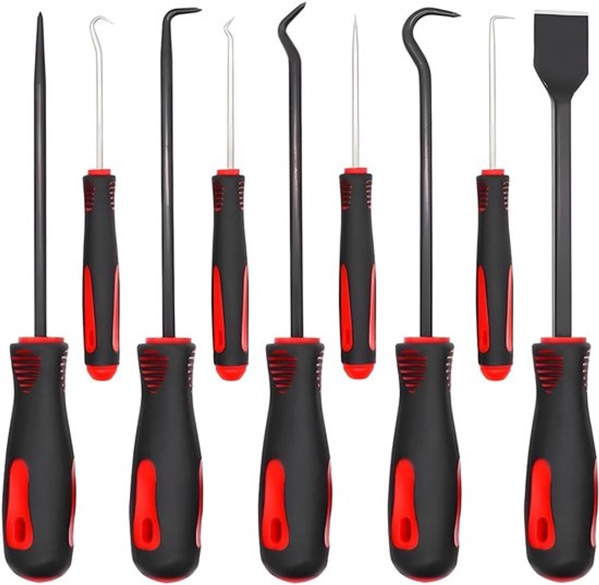 9-delige haak- en pickset voor precisie, olieafdichtingen en O-ringen, ideaal voor auto-onderhoud en reparatie