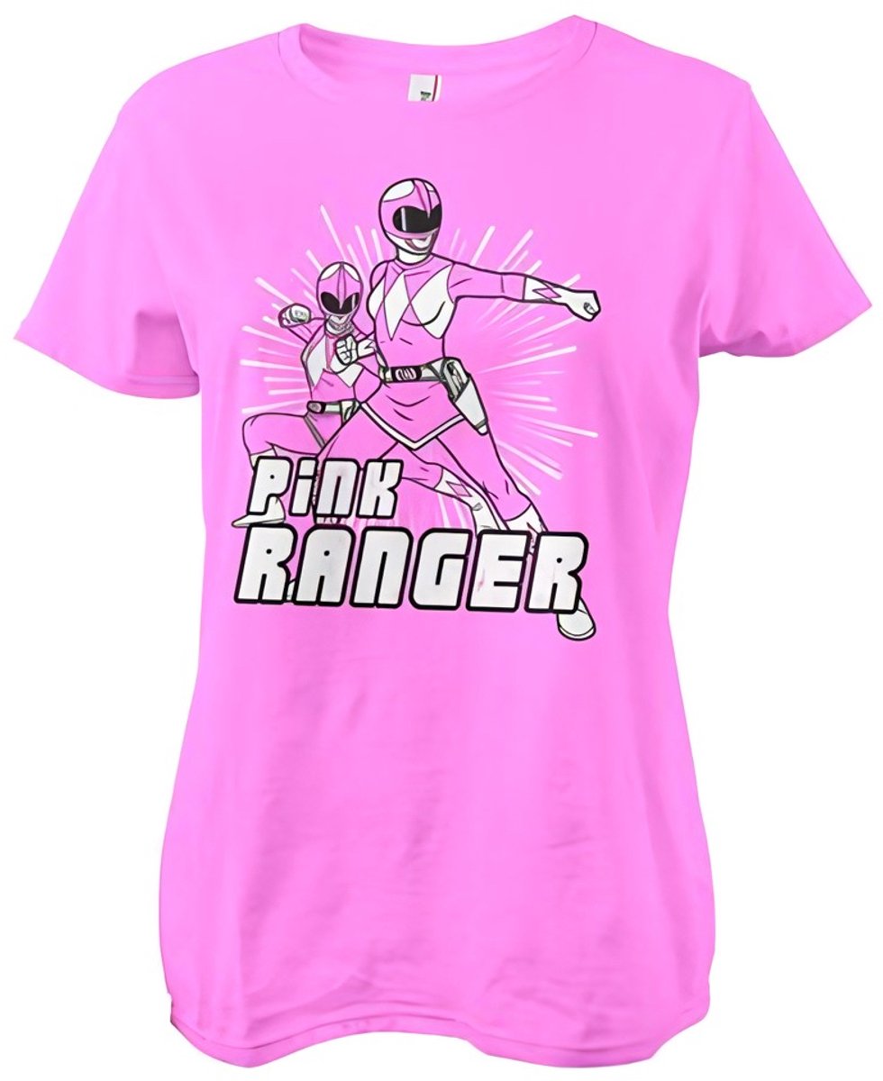 Power Rangers Dames-T-shirt 'Pink Ranger Girly'