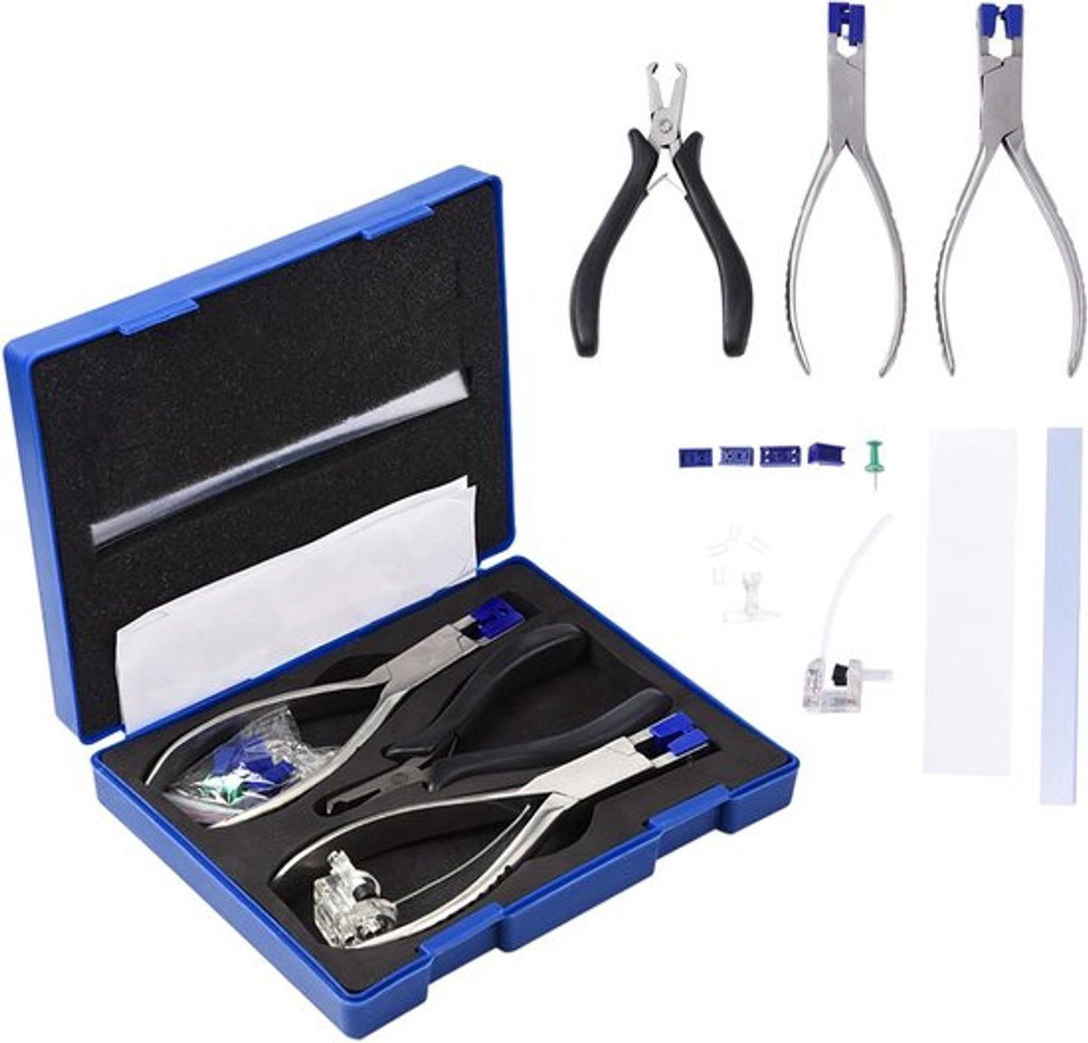Optische Kit voor het Demonteren van Monturen zonder Rand met Pliers en Accessoires