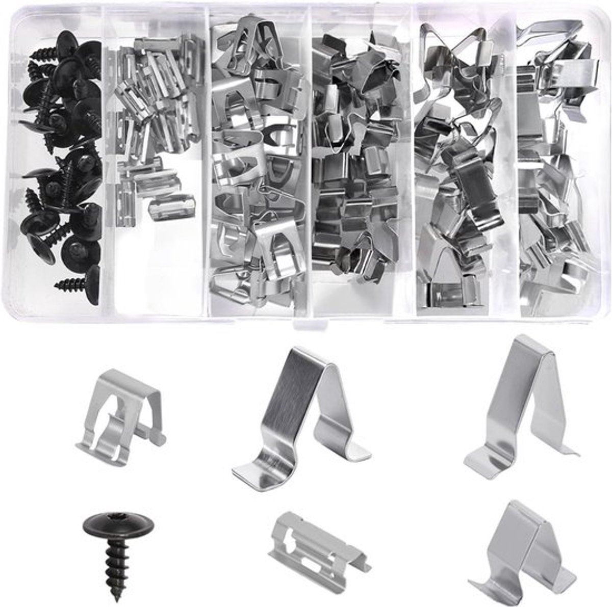 Metaal Autobevestigingsclips - 120 stuks - Auto Binnenbekleding - Deurbekleding - Clipset