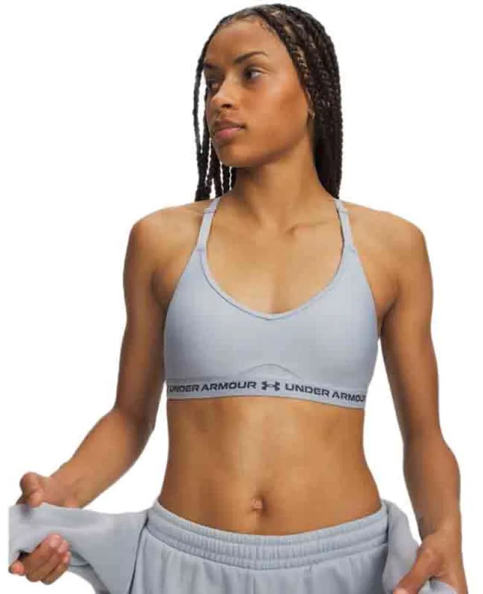 Under Armour Crossback Low Strappy Sportbeha Met Lage Impact Blauw S Vrouw