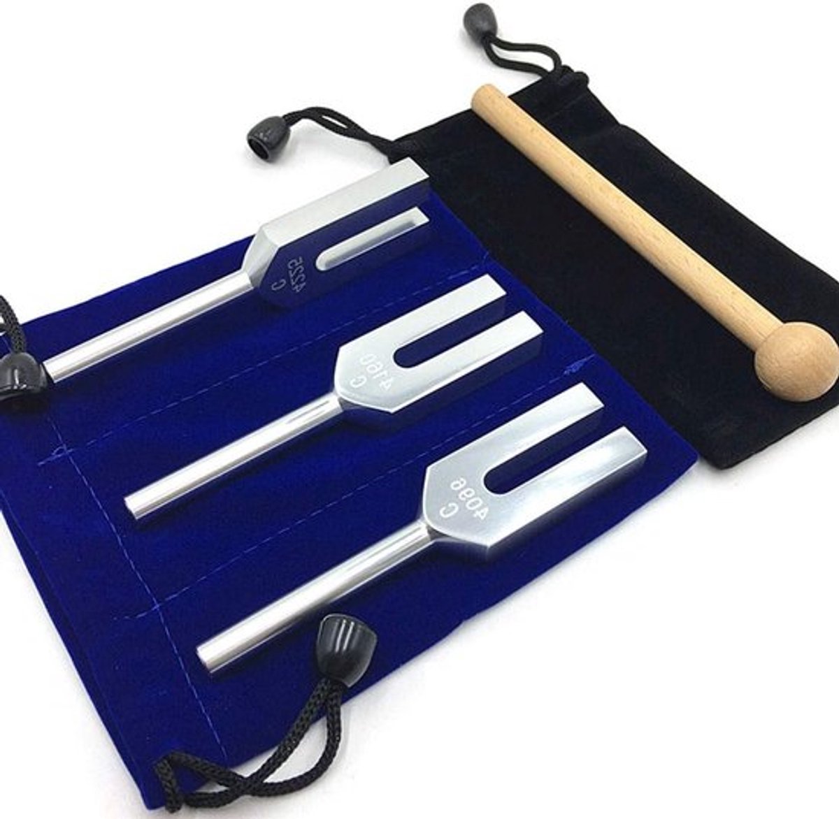 Set van 3 Engelen Tuning Forks, 4096Hz Geluidstherapie, Muzikaal Instrument voor Ontspanning en Healing