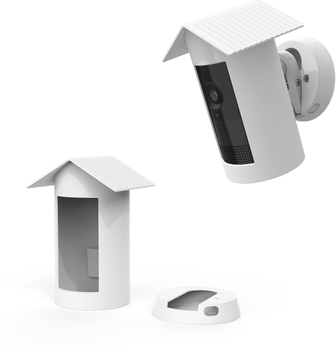 SnelShoppen - TIUIHU Siliconen Hoes voor Buiten Camera Plus - Waterdicht, UV-Bescherming, Weerbestendig, Duurzaam, Zacht, Wit - Bescherm je Outdoor Ca