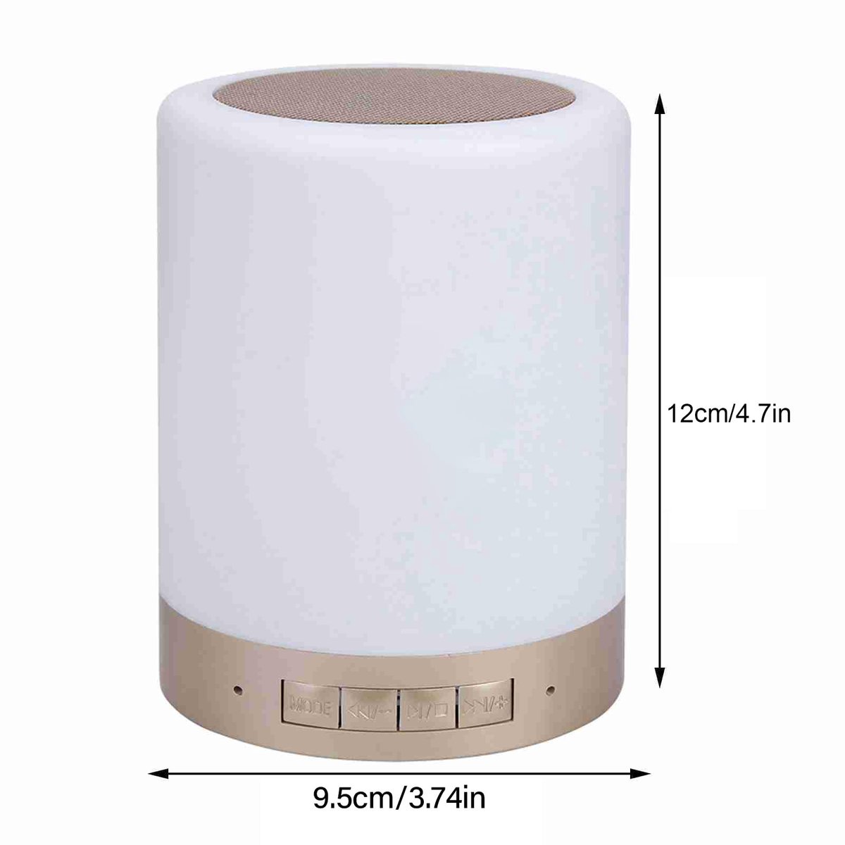 SnelShoppen - Draagbare Bluetooth Aanraakluidspreker met Kleurrijke LED Verlichting en Afstandsbediening voor Slaapkamer, Koran Lezen, Feest, Camping
