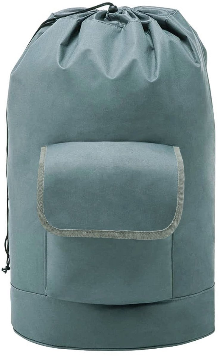 SnelShoppen - Casaphoria Opbergmand XL - Zware Wasrugzak - Scheurbestendig 600D Oxford Doek - Grijs - Duurzaam en Ruim voor Wasgoed, Kamperen, Tuin en