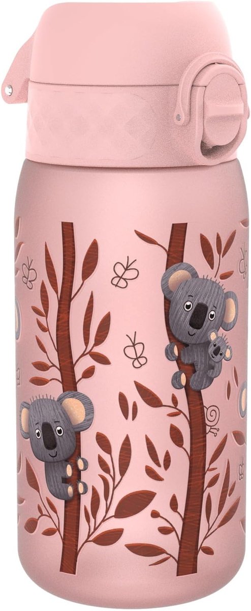 Thijox - Kinder Waterfles 350 ml - Lekvrij, Makkelijk te Openen, Veilige Vergrendeling, Vaatwasserbestendig, BPA-vrij, Draaghendel, Koolstofneutraal,