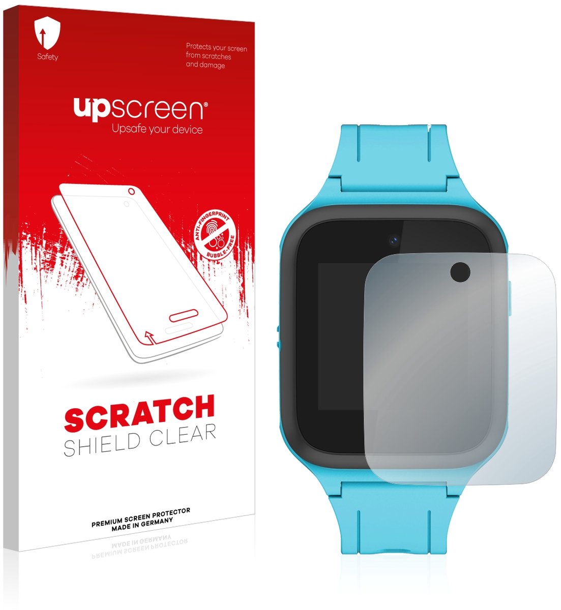 upscreen - Screenprotector voor TCL Movetime Family Watch MT40 - Folie Beschermfolie transparant