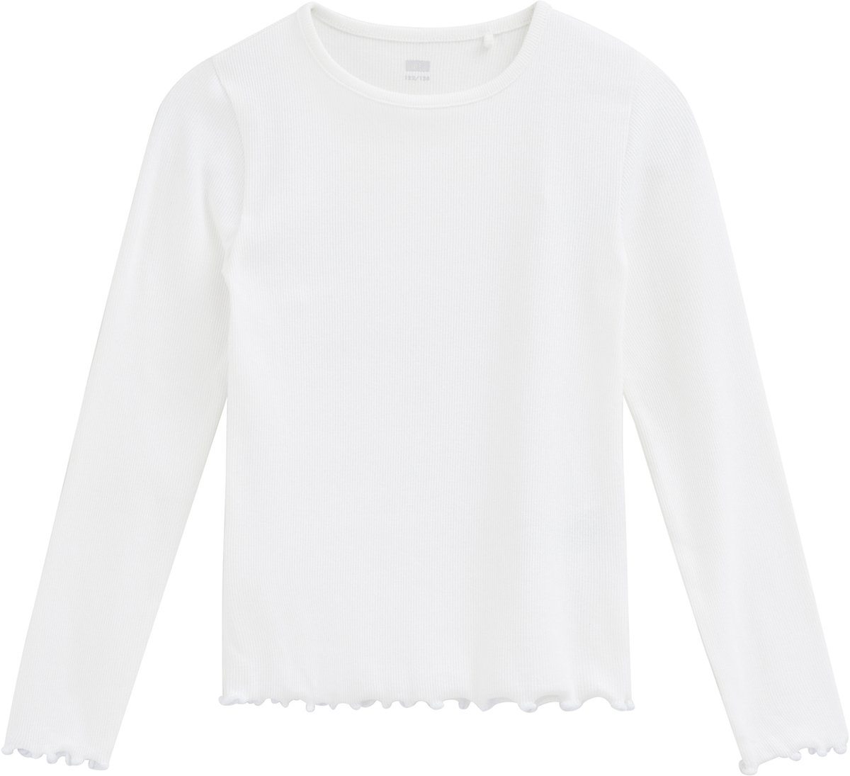 WE Fashion Meisjes T-shirt van ribstof