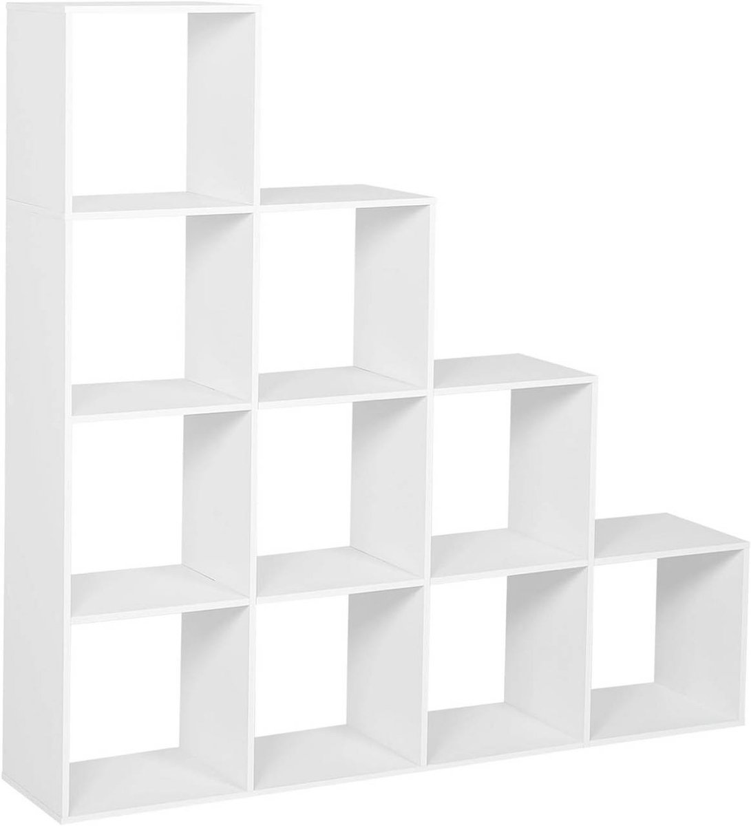 SureDeal® - Boekenplank - Vakken - Houtmateriaal - Kubusplank - Opstapplank - Wit - 136x29x136 cm
