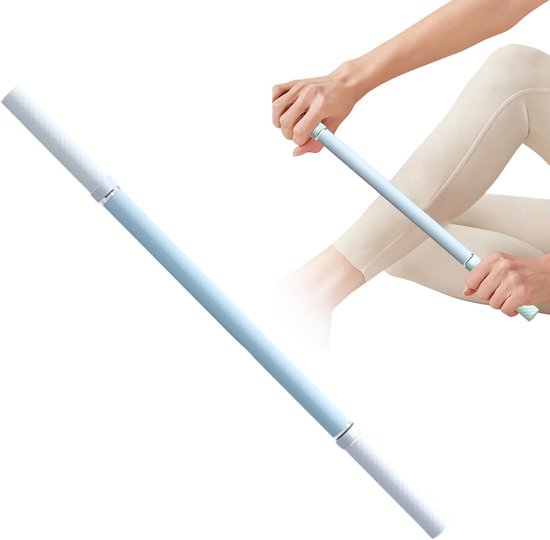 Yogastok Correctie - Stretch Pole - Lichaamsuitlijning Verbeteren - Ergonomisch Rolontwerp - 45 cm - Blauw — afbeelding 5