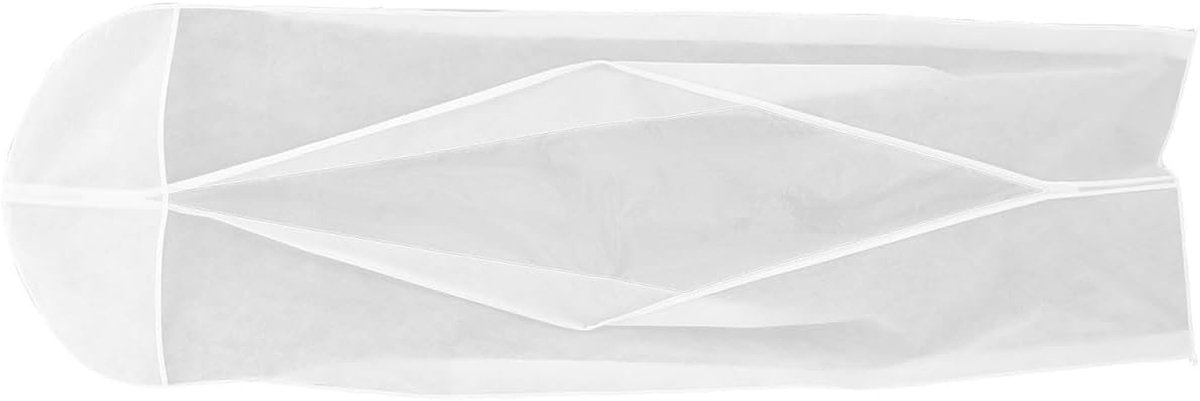 Jurkhoezen Tassen - Kledinghoes Bruidsjurk - Langdurige Bewaring - Ademend Non-woven Materiaal - 176 x 57 cm - Wit