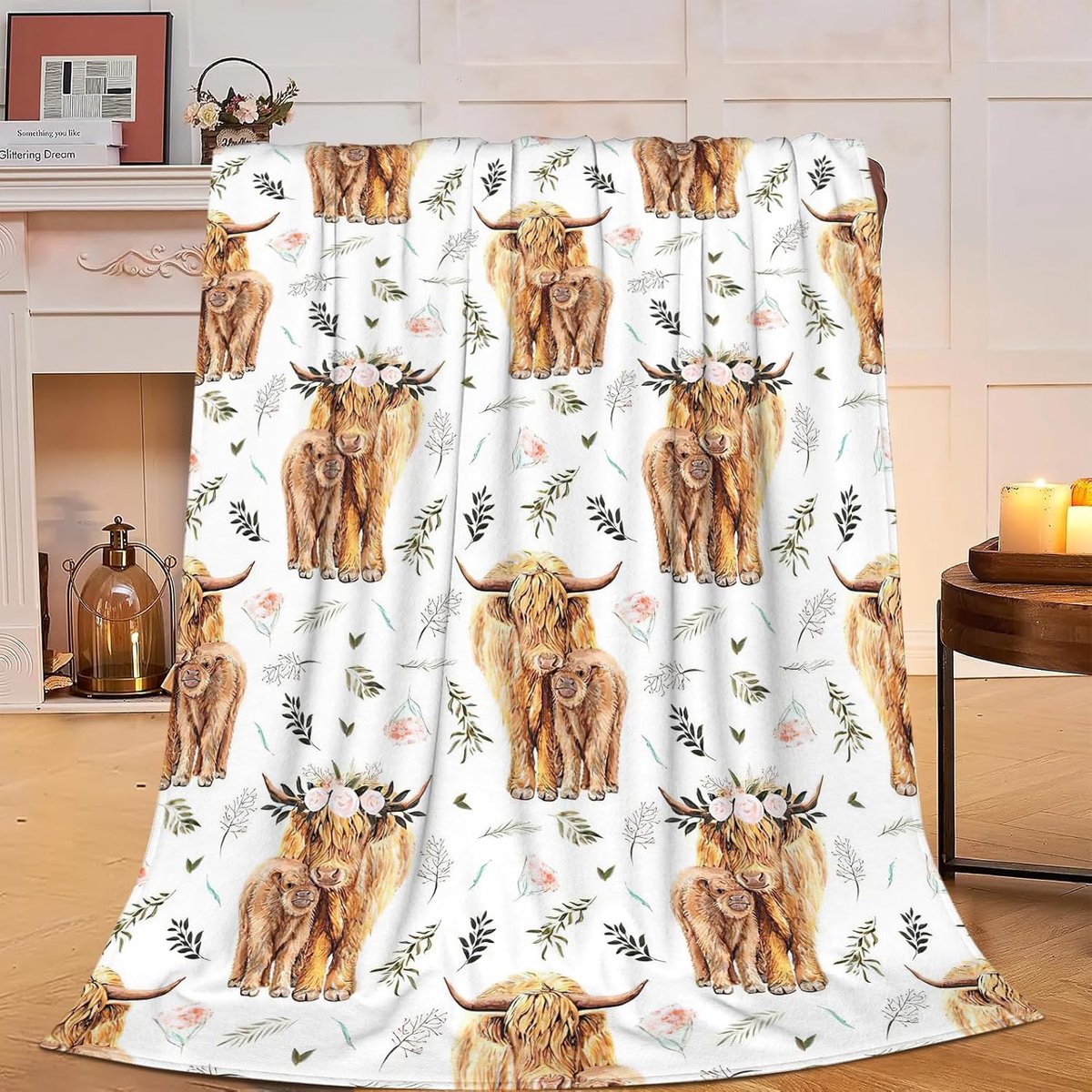Plaids Leuke Boerderij Dier Koe Geschenken Gooi Dekens Zachte Gezellige Fleece Pluche Warm Flanel Beddengoed Deken voor Meisjes Kinderen Volwassenen Bank Reizen 102x127 cm