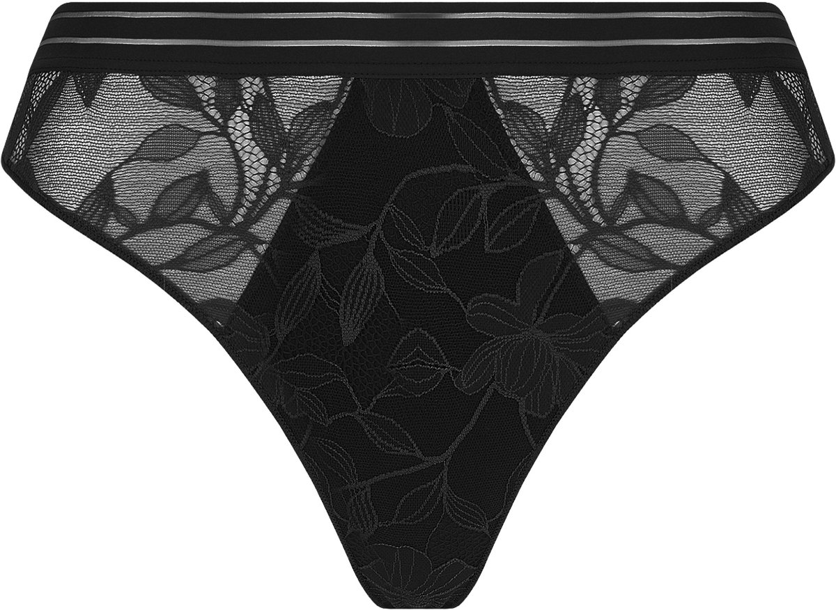 Antigel Dentelle Rebelle String Noir Zwart 42