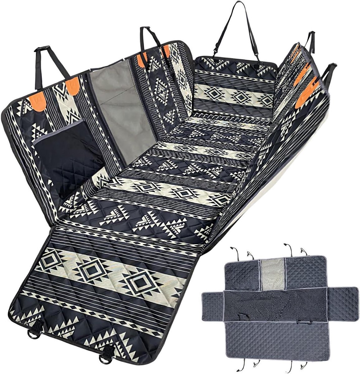 Honden Autostoelhoes - Beschermhoes Auto - Reizen met Huisdier - Waterdicht & Krasbestendig - 147 x 137 cm - Zwart