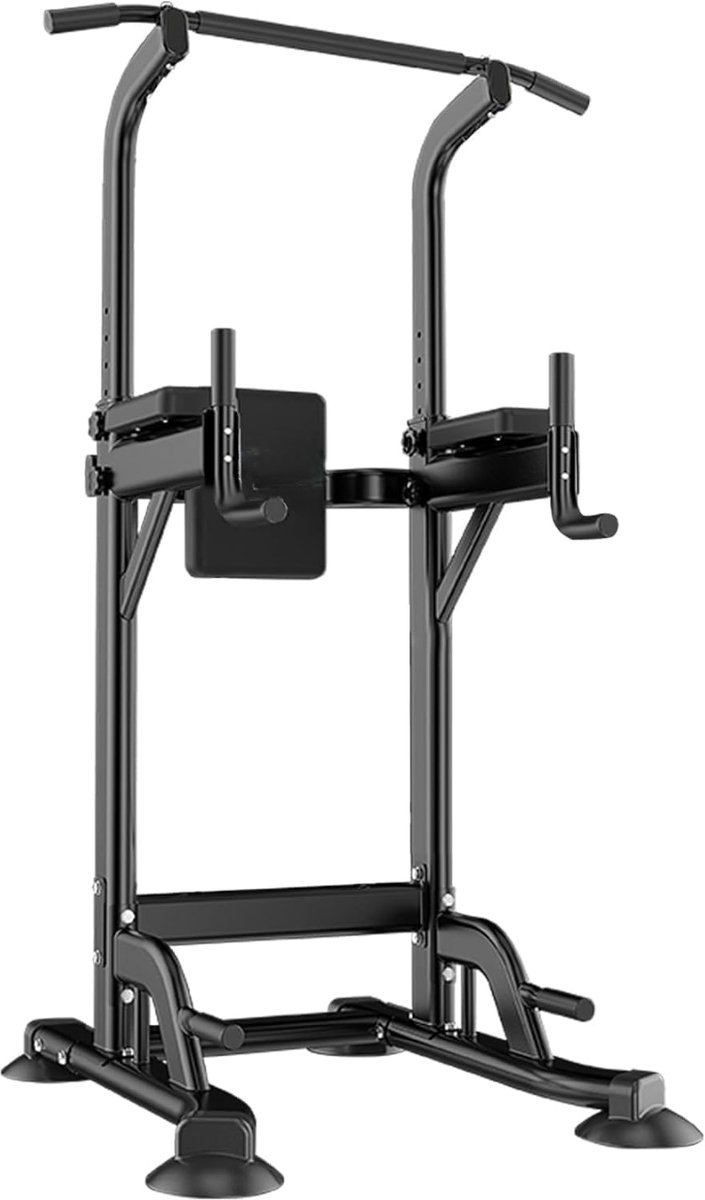 JCP® Pull Up Station - Pull Up Bar - Dip Station - Zwart - 100cm x 65cm x 230cm