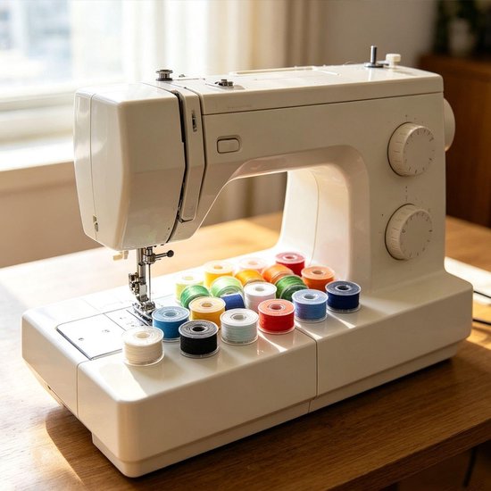 Spoelen, Onderhoud Van Kleermachines, Naaimachines - Kunststof Bevestigingskernen, Uitgerust Met Opbergdozen, Rekwisieten Voor Kingontwerp. — afbeelding 4