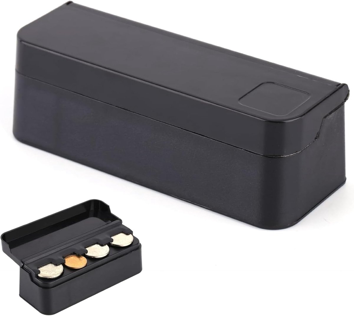Munthouder, Auto Draagbare Plastic Munthouder, Opbergdoos Case Container Munten Organizer Opbergtas