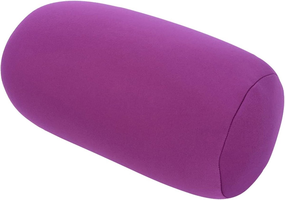Rolkussen, Comfort Squish Buiskussentjes, Hoofd-, Nek- en Rugondersteuning Buisrolkussen (Paars)