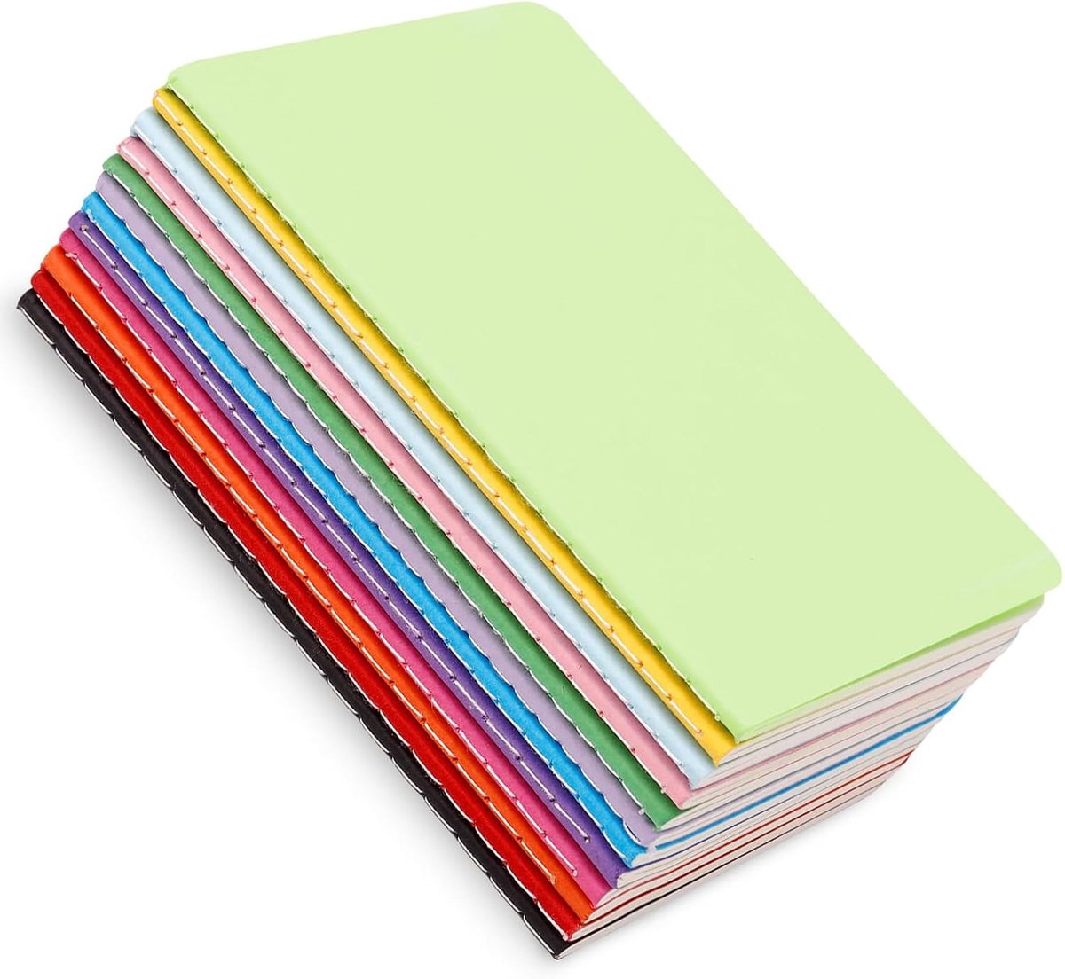 Notitieblokken, kleuren notitieboeken met kraftpapier omslag (24 vellen), klein notitieblok, klassieke dagboek notitieblokken