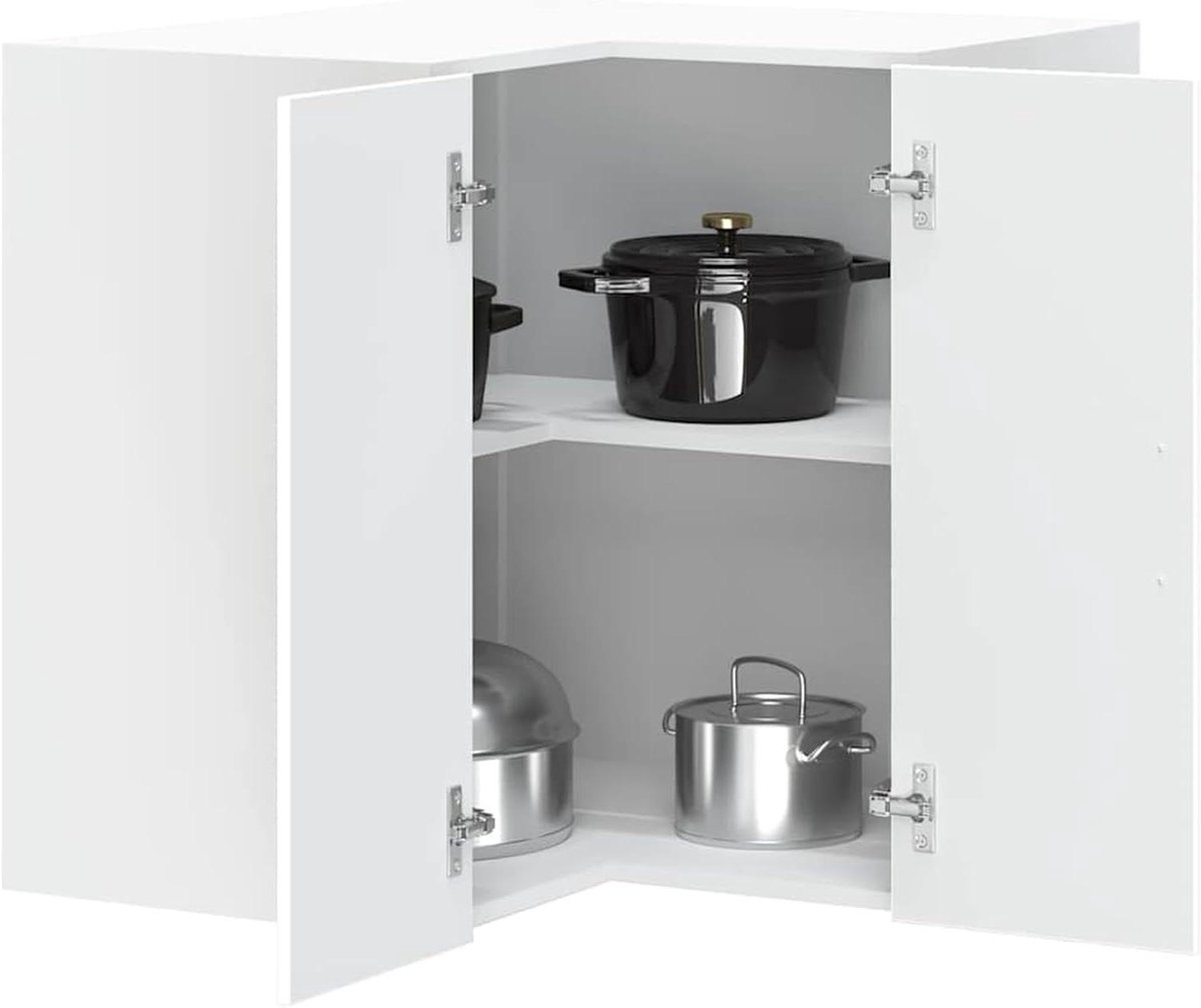 Keukenkast - Keukenblok Hoekkast - Keuken Organizer - Ruimtebesparend Ontwerp - 57 x 57 x 60 cm - Wit