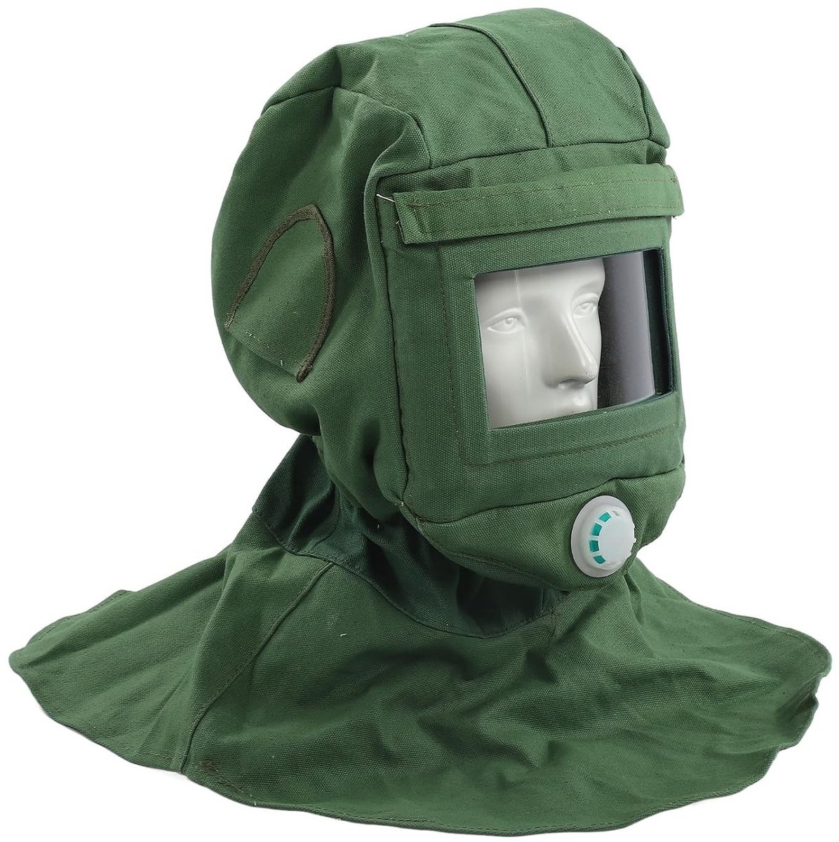 Canvas Scarf voor Sandblasting - Beschermende Masker tegen Stof, Wind en Hitte met Nekbescherming en Snijbestendigheid, Ideaal voor Professionals en Doe-Het-Zelvers