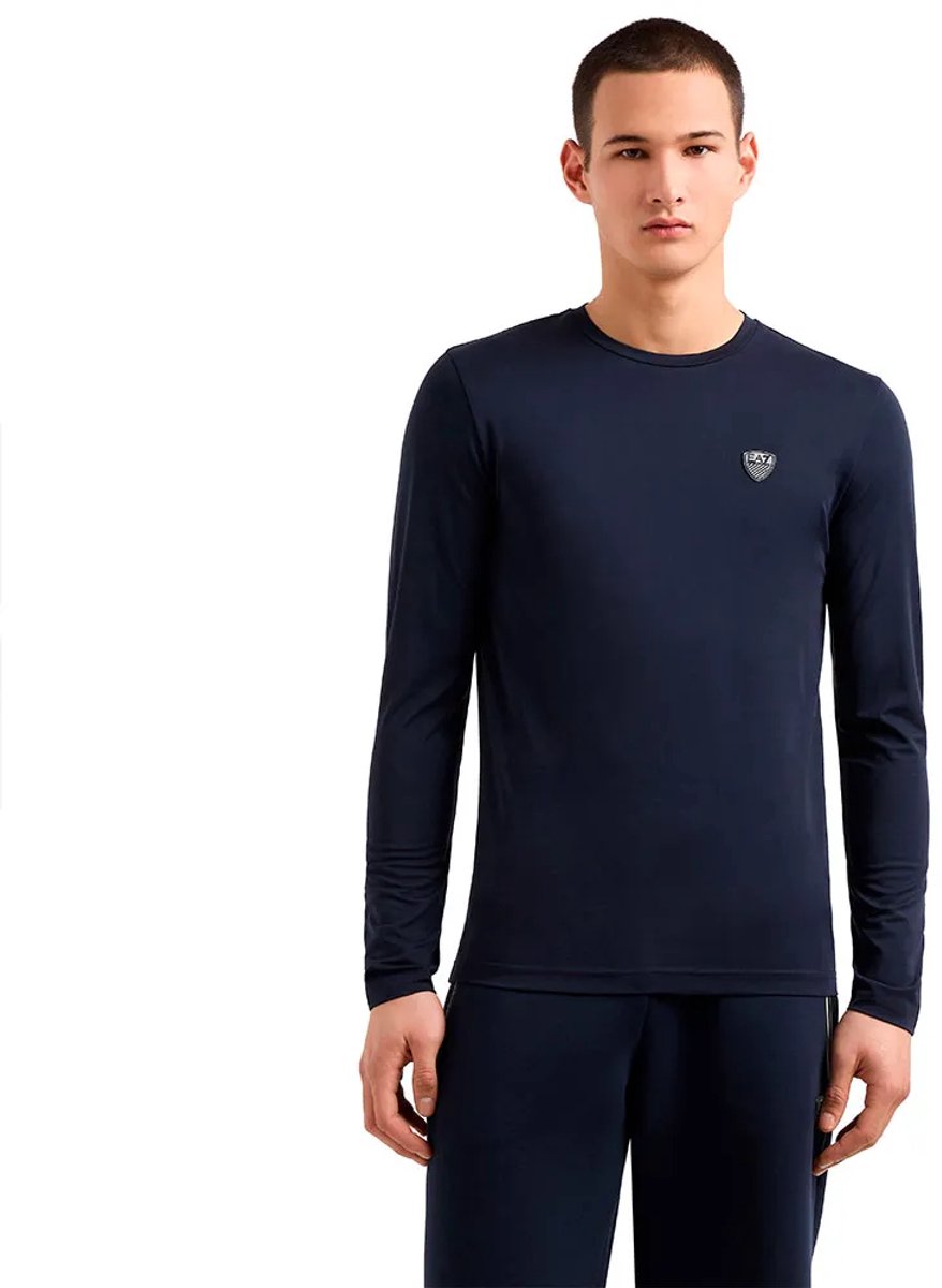 Ea7 Emporio Armani 8npt17_pjrgz T-shirt Met Lange Mouwen Blauw XS Man