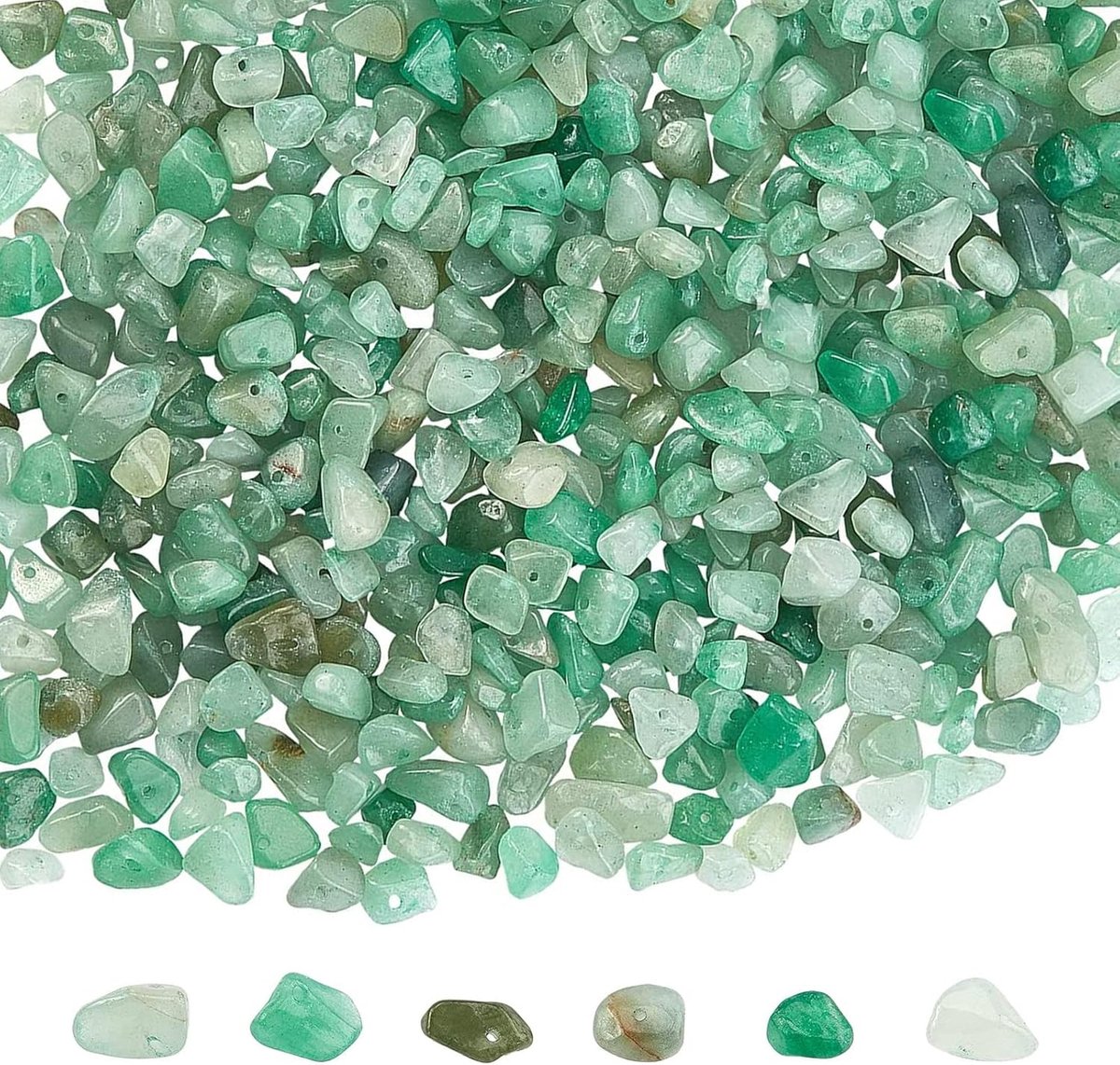300 Stuks Onregelmatige Chips Steen Natuurlijke Edelsteen Kralen Natuurlijke Edelsteen Kralen Met Een Gat Voor Doe-het-zelf Ambachtelijke Oorbellen Armbanden Halskettingen,Maken