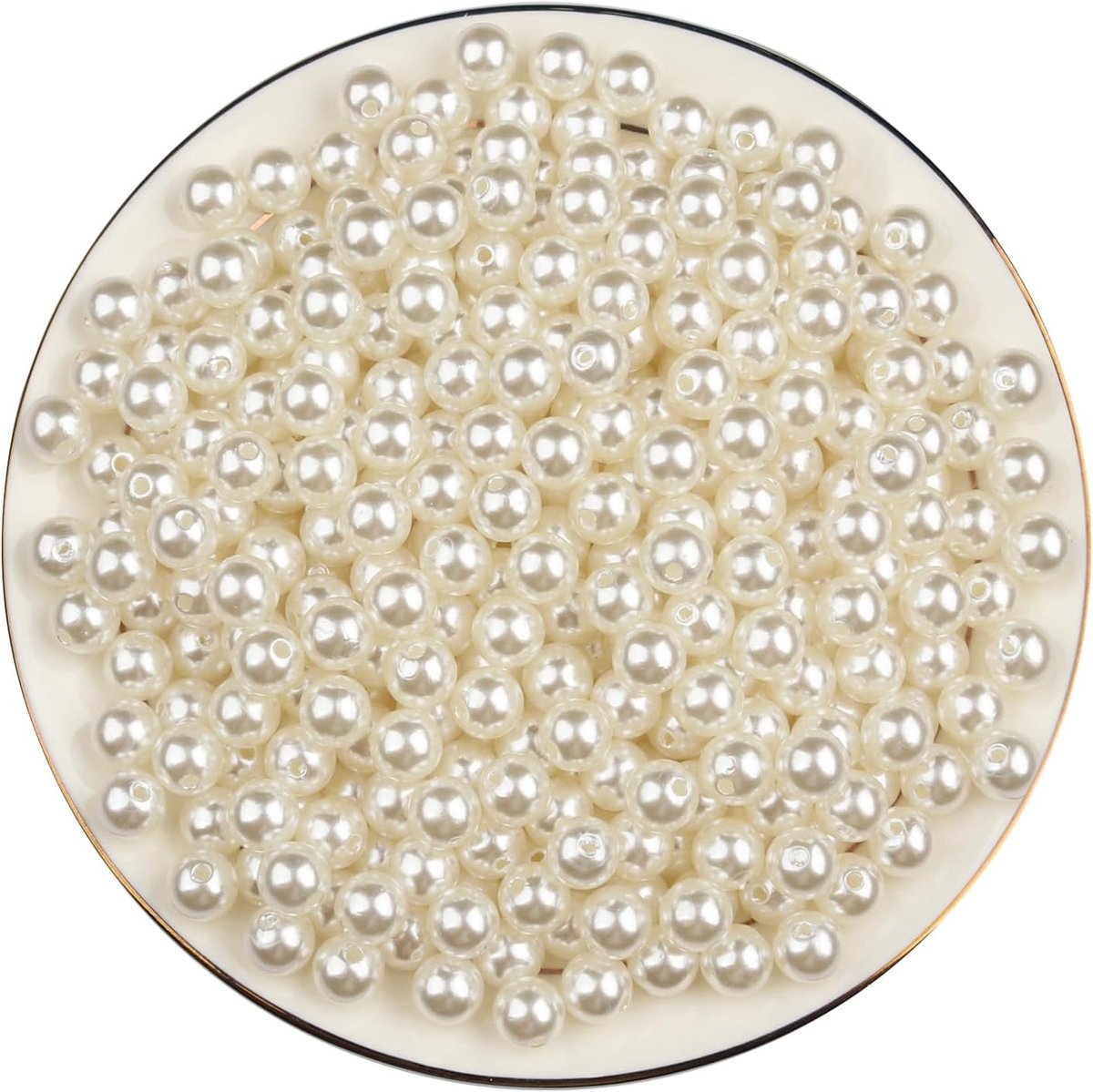 Kunstparels, 300 stuks 10mm Ronde Losse Parels voor DIY Projecten, Cadeaus, Sieraden Maken, Vaasvulling, Make-up Doos & Bruiloftsdecoratie