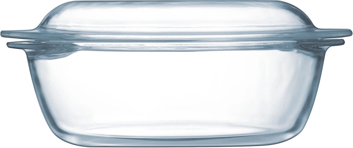 Pyrex - Essentials Schaal Rechthoek met Deksel 6,5 liter - Transparant