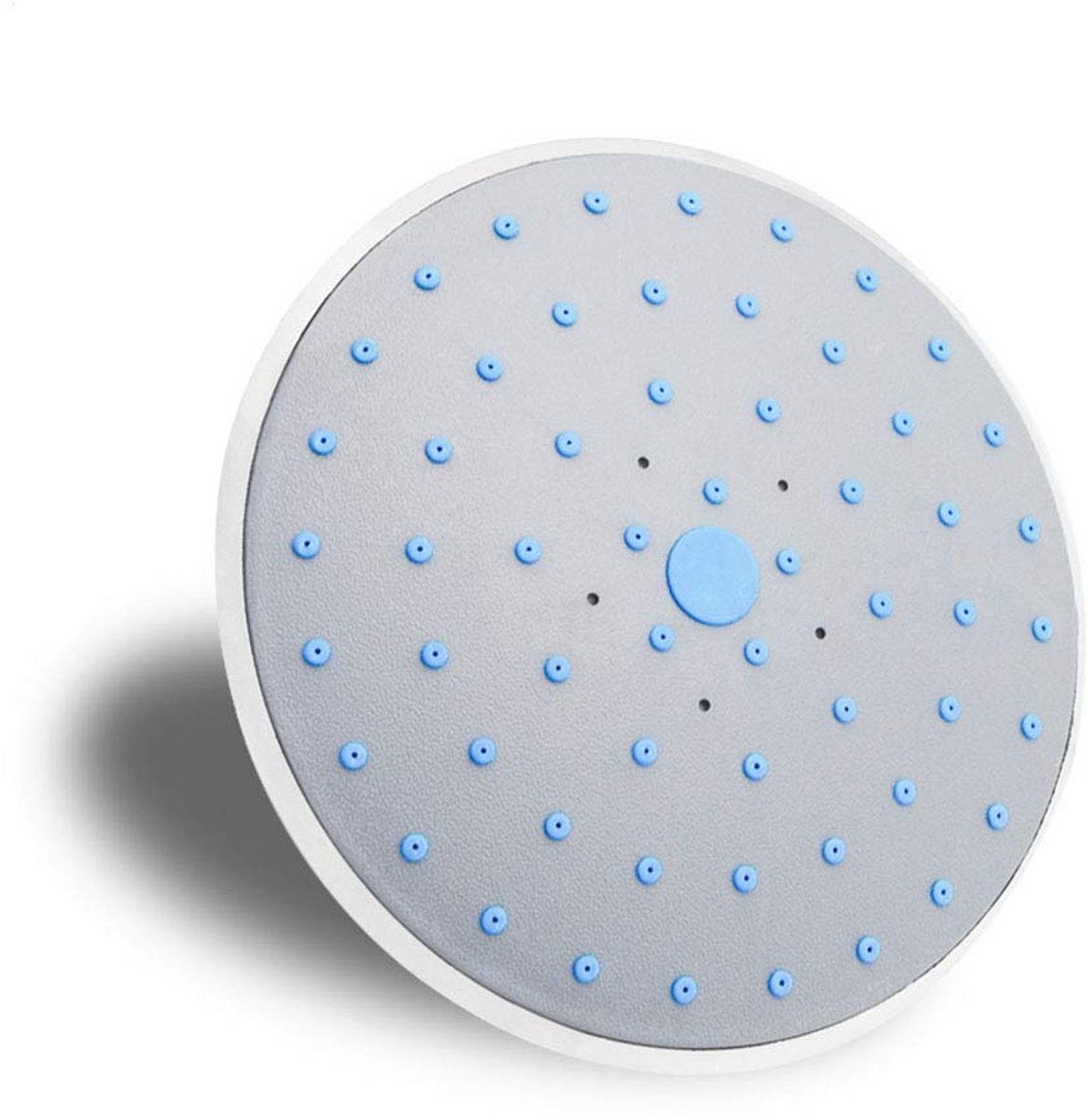 SnelShoppen - Ronde dakneerslag douchekop, grijze ABS regendouche voor badkamer met 1/2 inch aansluiting, ideale sproeicabine voor luxe douches