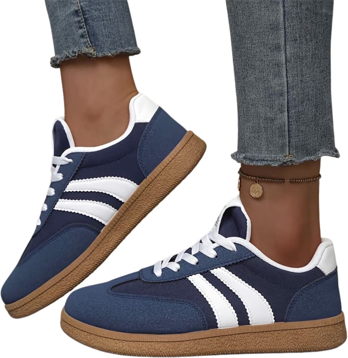 Currero Schoenen Dames Sneakers Comfortabel Slippers Casual Volwassenen 37.5 Blauw