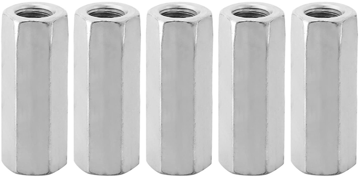 verzinkt koolstofstaal, M12 x 50, 5 stuks, zeskant, product_type: M12