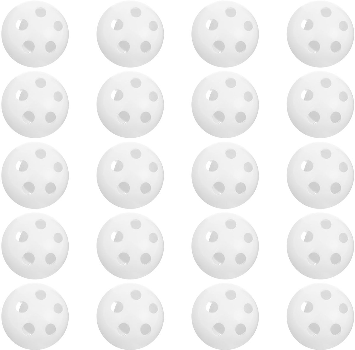 Kerstballen voor kettingen, witte ratelballen, inzetstukken, rammelaars, piepend vulmateriaal voor dierenpoppen, rammelaars, pluche ringen