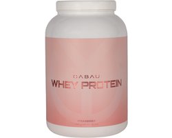 Cabau – Protein Shake – Strawberry – Whey Eiwitpoeder, 24 g Eiwit per Portie – 7 Smaken – Eiwitrijke Shake voor Spierherstel & Spieropbouw – 1000 g