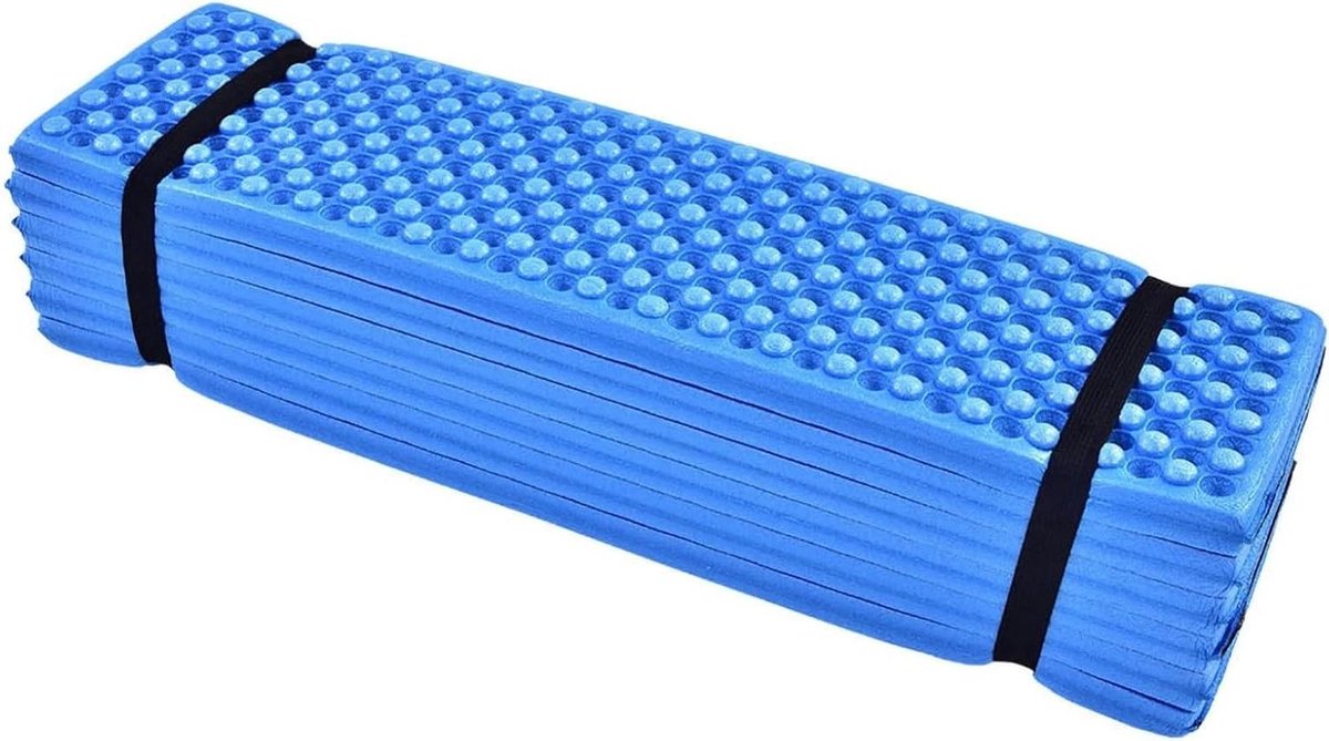Opblaasbaar Slaapmatje - Kampeerbed Luchtkussen - Buiten Kamperen - Waterdicht Ontwerp - 185 x 55 cm - Blauw