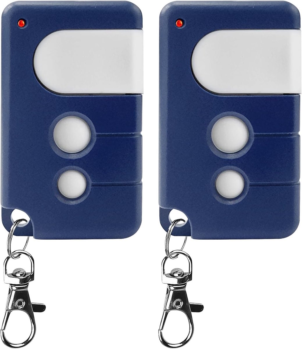 2 stuks garagedeur handzender - 433,92 MHz garagedeuropener afstandsbediening compatibel met Chamberlain LiftMaster MotorLift 84335E, 94335E, 84335EML