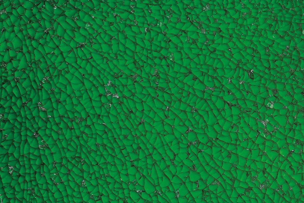 6 2460 08 Crackle mozaïekplaat, glas, groen, 15 x 0,5 x 27 cm