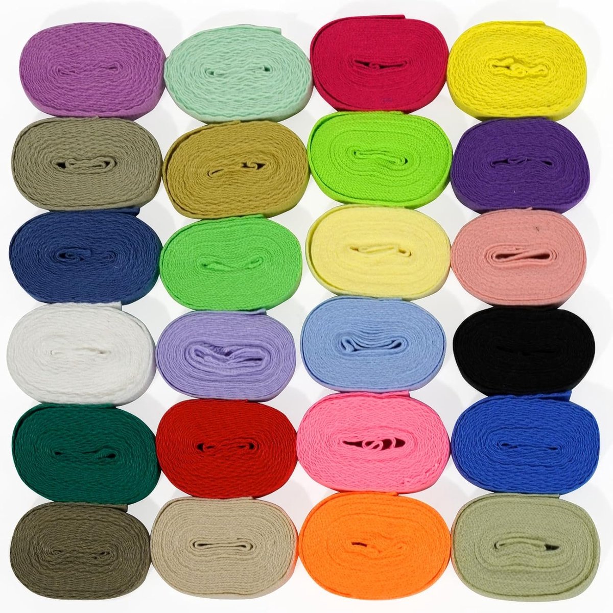 24-kleuren katoenen keperstof singelband