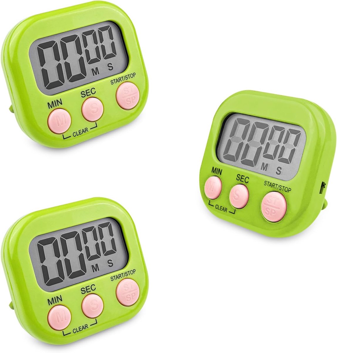3 stuks keuken timer