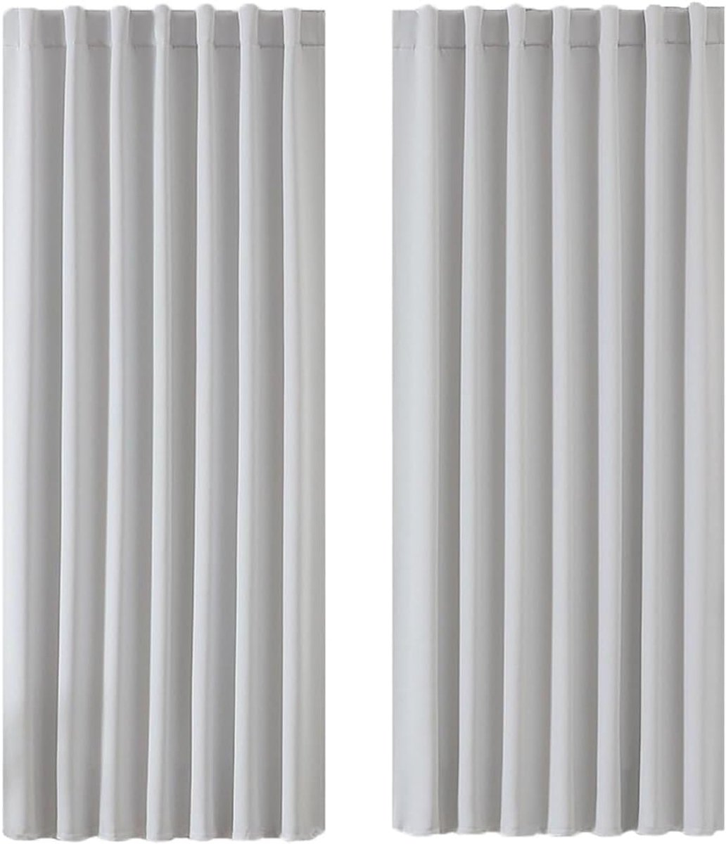 Thermo-verduisteringsgordijn, 106 x 158 cm, warmte-isolerende gordijnen, anti-foid en hitte, ruisonderdrukking, uv-bescherming, met verborgen lussen en roedezak voor woonkamer, slaapkamer