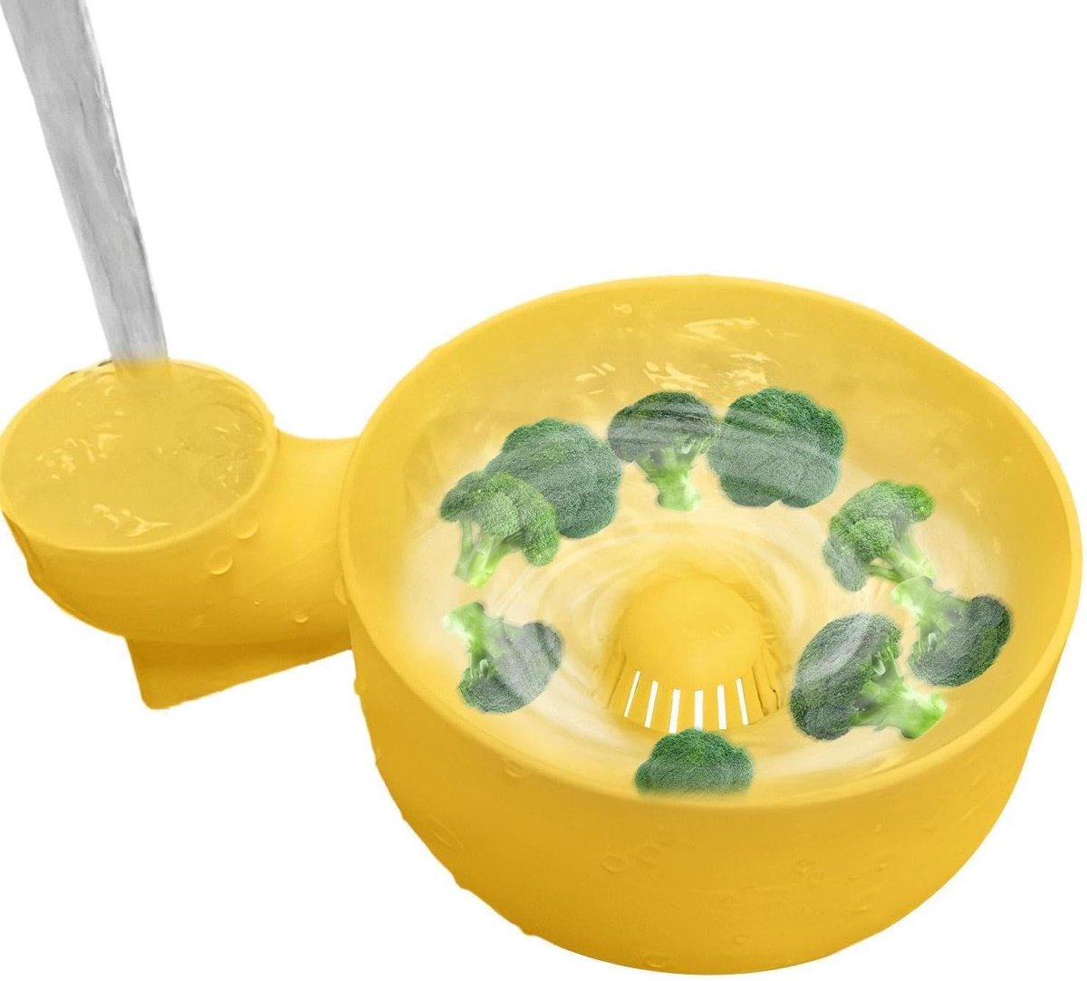 Fruit Spinner - Bessenkom Wasmachine - Salade Bereiden - 4-in-1 Ontwerp - 20 cm - Wit