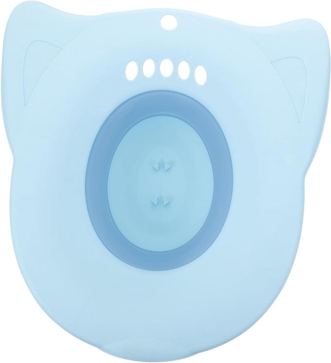 Opvouwbare Toilet Emmer - Zitbad Bekken - Postpartum Verzorging - Geurloos Draagkrachtig - 42W x 32D cm - Blauw