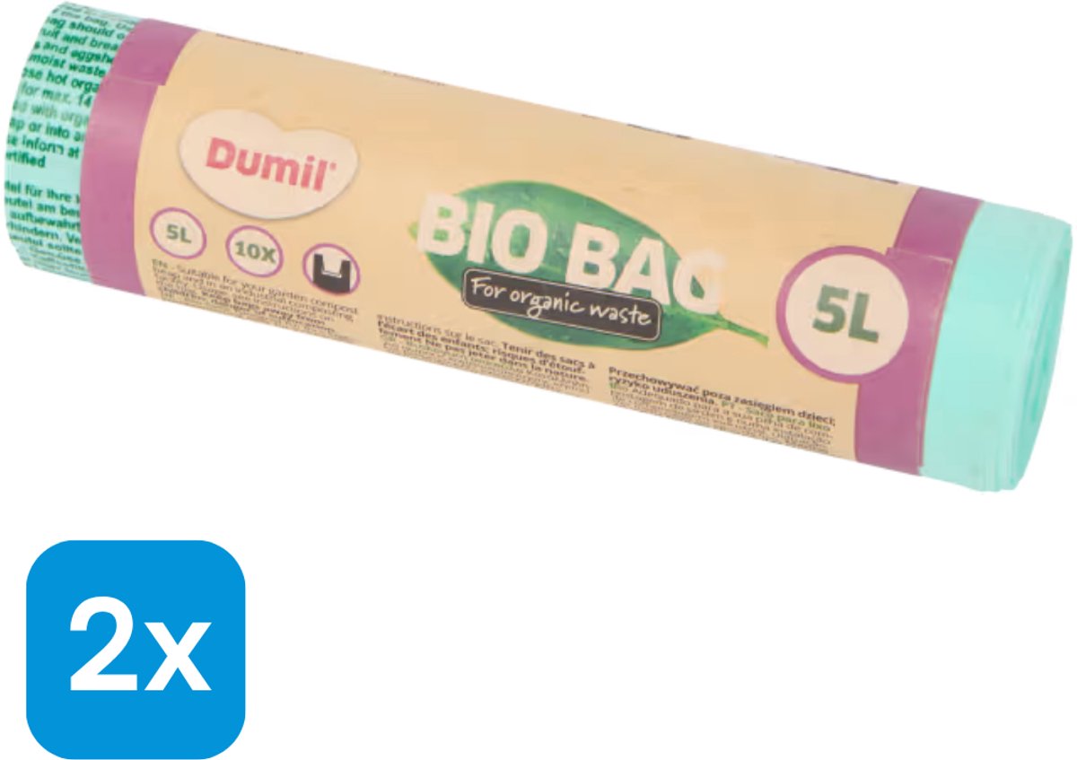 Bio Bag - biozak 5 liter Multipack 3 rollen van 10 zakken